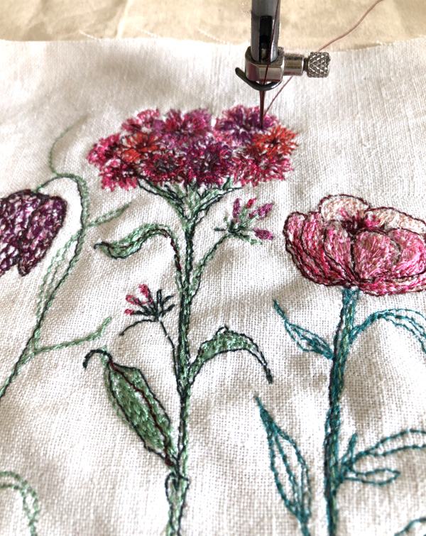 Happy New Year embroidery